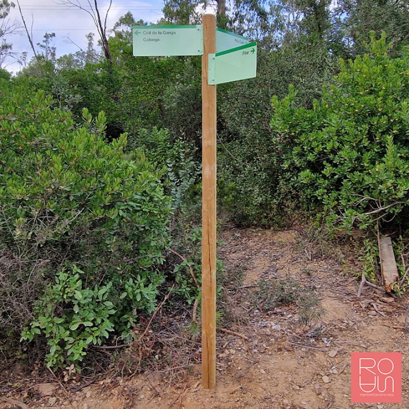 Banderoles de senyalització espais naturals protegits